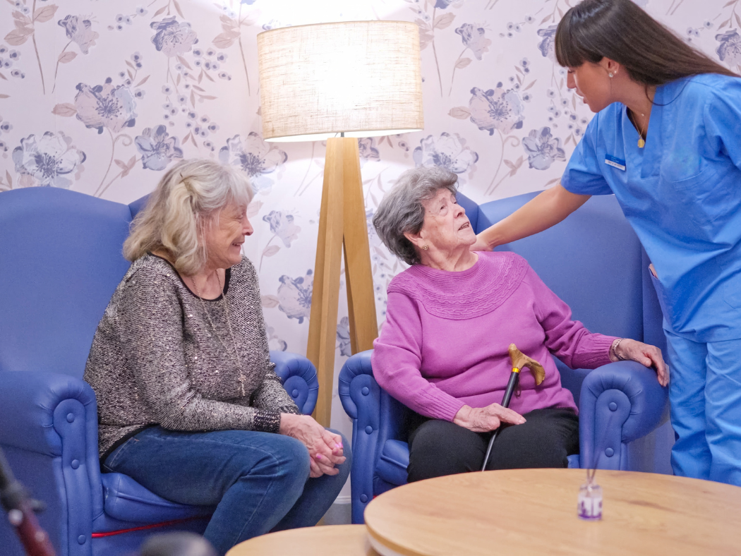 Participant practising daily life skills with a support worker